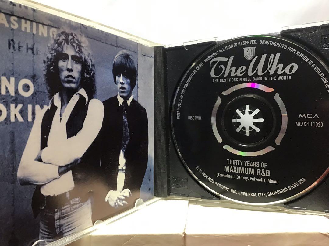 ORIGINAL US PRESS The Who - 30 Years of Maximum Ru0026B OOP 1994 USA 4x CD SET  Anubis Classic Rock