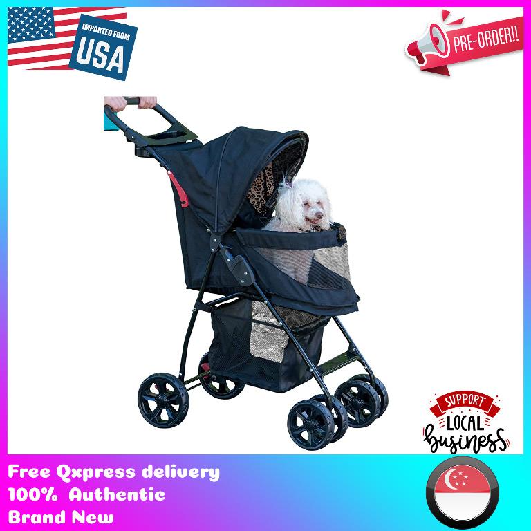 Pet Gear No Zip Happy Trails Lite Pet Stroller Zipperless Entry