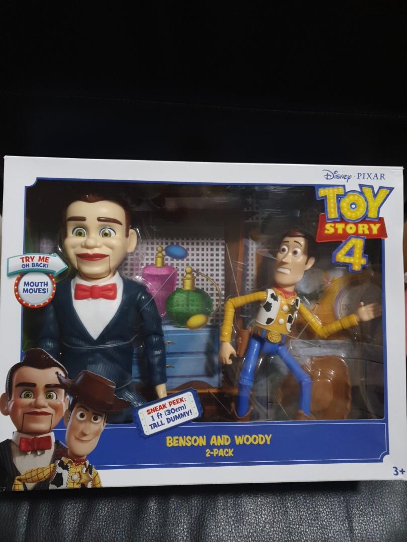 Disney Toy Story 4 Movie BENSON AND WOODY 2 Pack Figures DUMMY Mouth Moves