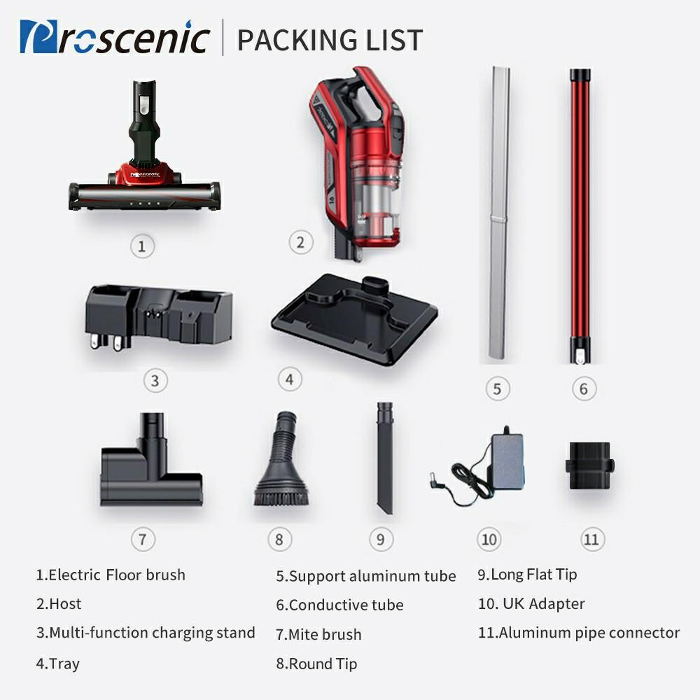 Proscenic I9 Handheld Cordless Vacuum Cleaner 22000Pa Suction Power, TV