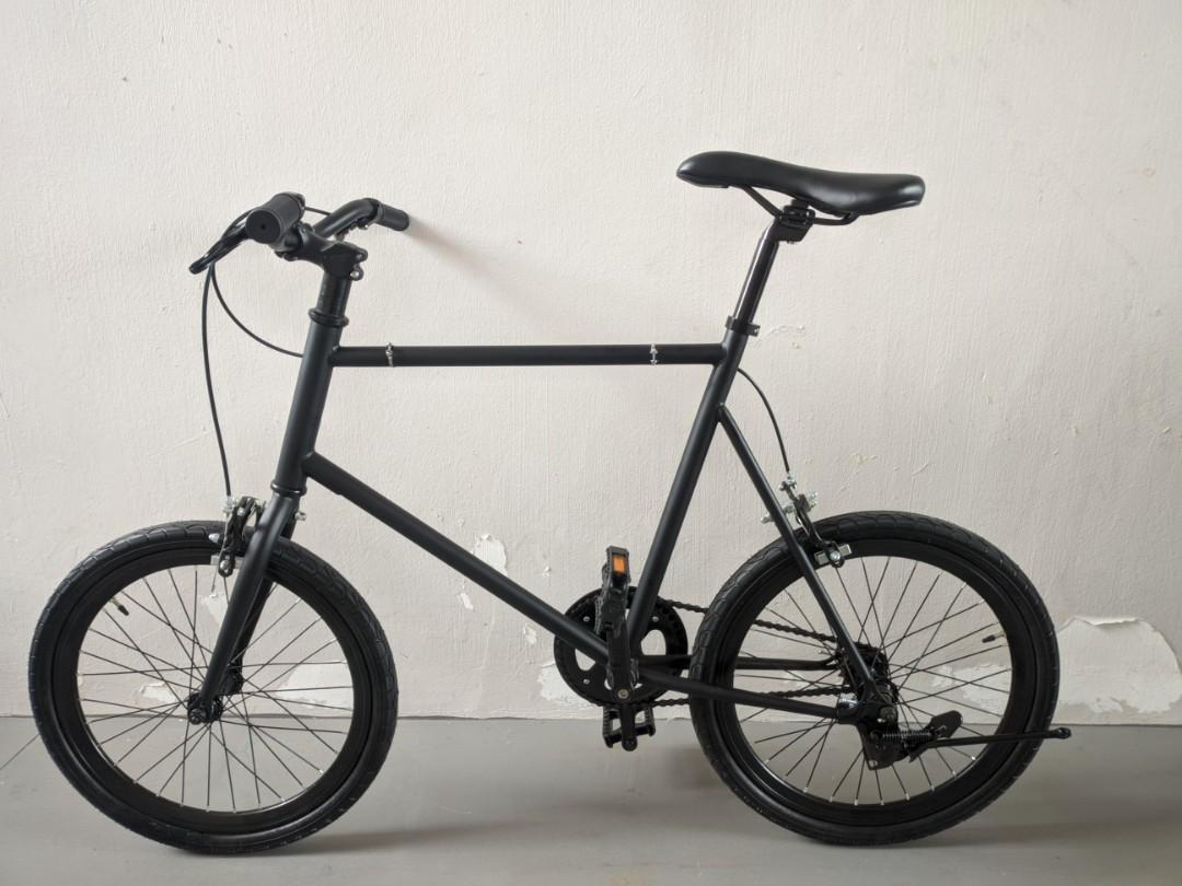 Pure black mini velo fixie 20 inch Sports Equipment Bicycles