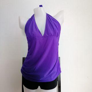 Purple Swimwear Top fits medium to large