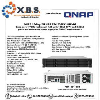 QNAP 12-Bay 2U NAS TS-1232PXU-RP-4G