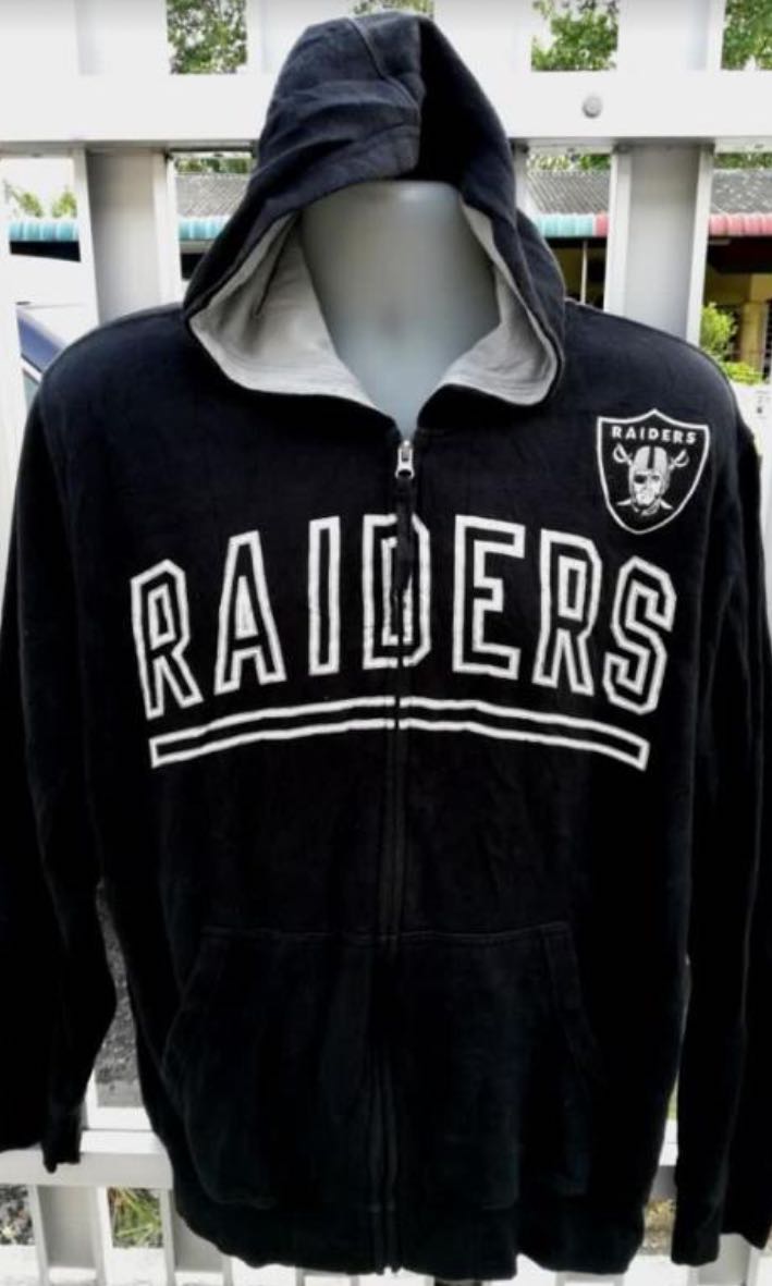 raiders zip up jacket