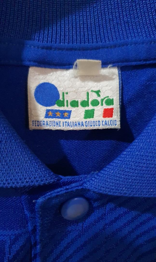PELÉ FOUNDATION: ROBERTO BAGGIO 1994 MATCH WORN ITALY NATIONAL FOOTBALL  JERSEY