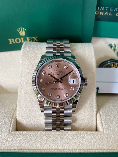 Rolex Datejust 31mm 278274 Pink Dial with Diamonds Luxury