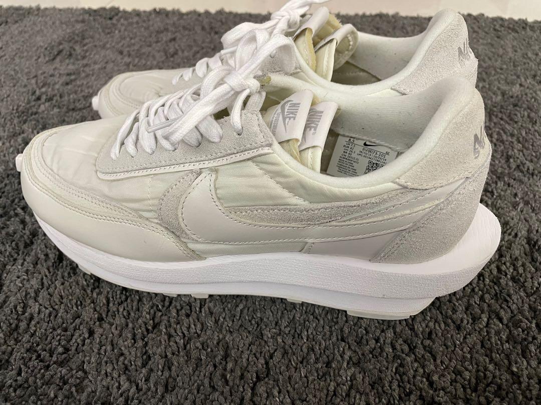 Nike Sacai Waffle 2 White US 8.5, 男裝, 鞋, 波鞋- Carousell