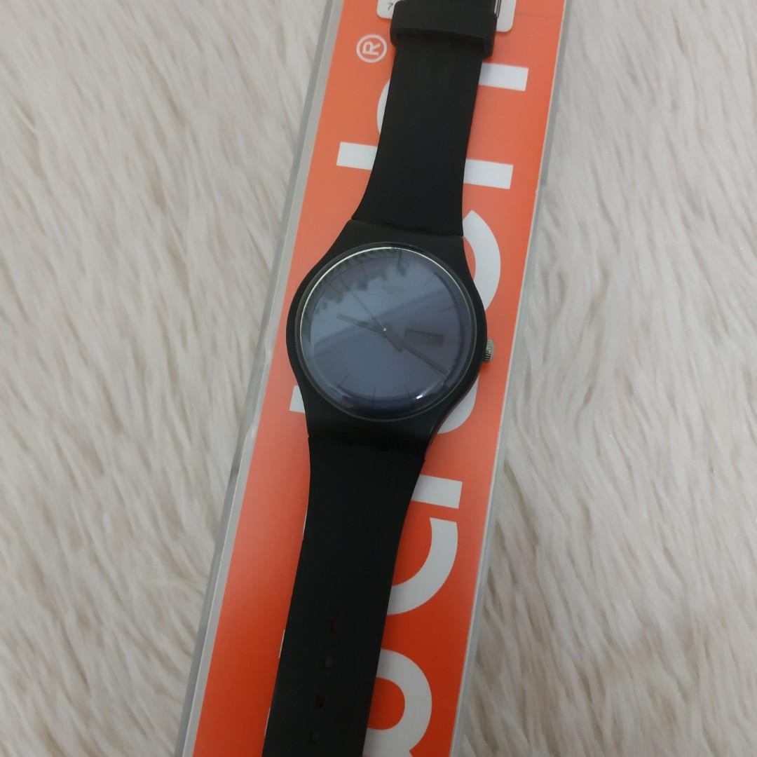 Swatch black sales rebel suob702