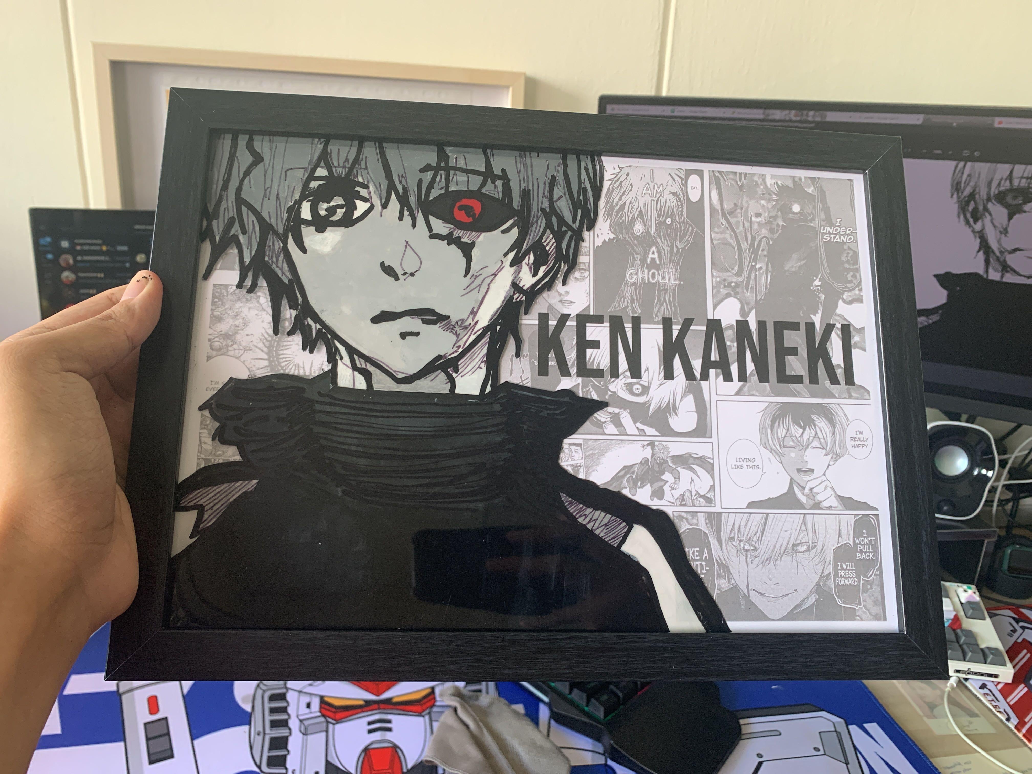 Tokyo Ghoul Anime Glass Painting Hobbies Toys Stationery Craft Art Prints On Carousell