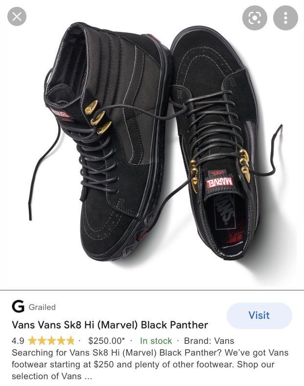 Black new arrivals panther van