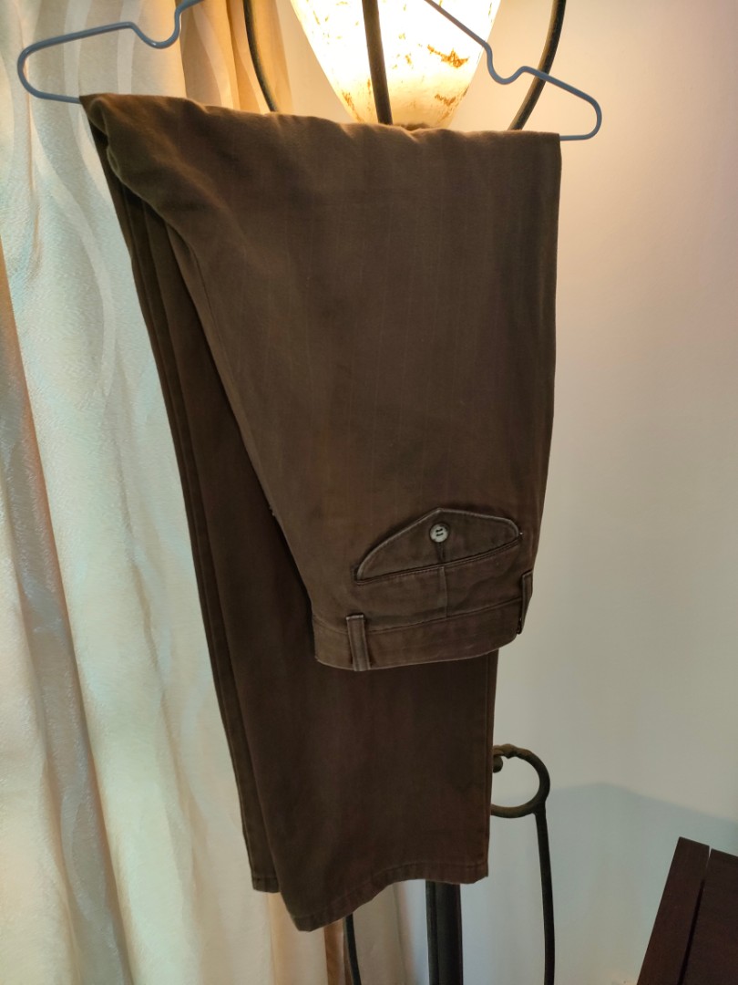 vintage brown pants, Men's Fashion, Bottoms, Trousers on Carousell