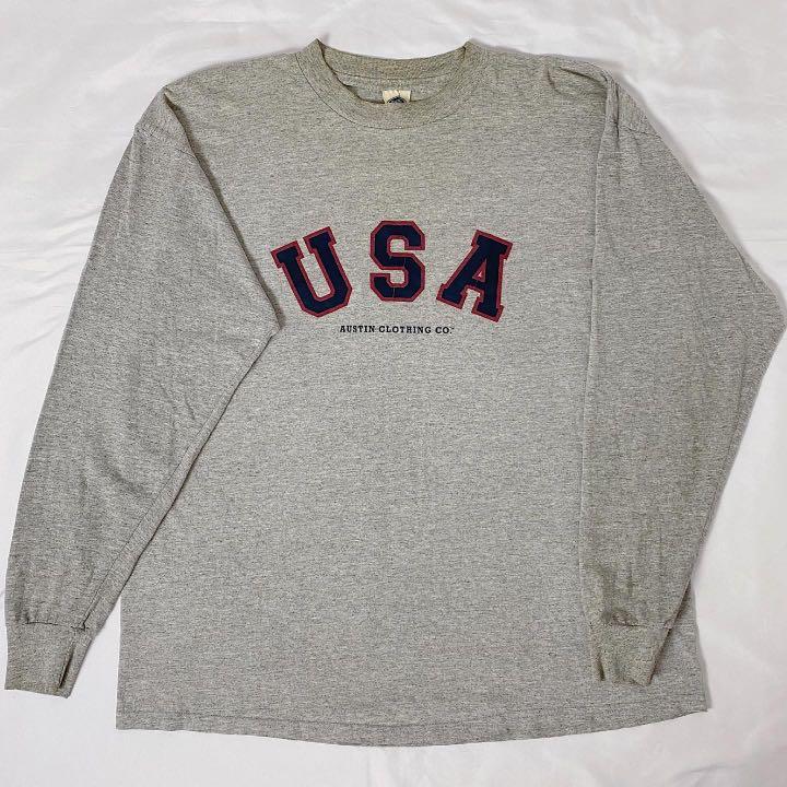 Vintage USA Long Sleeve Tee, Men's 
