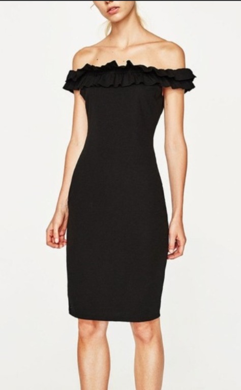 Zara trafaluc black dress clearance