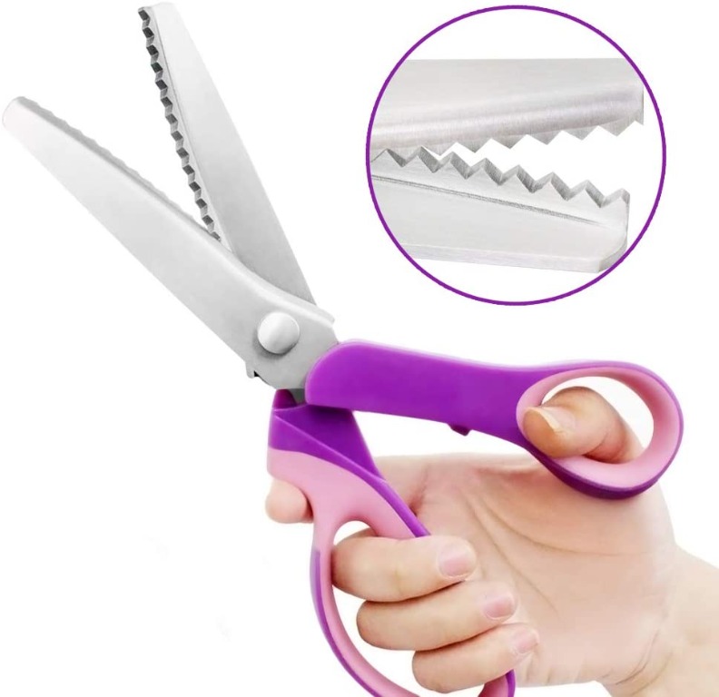 Zigzag Professional Fabric Craft Scissors Scalloped Zigzag Pinking