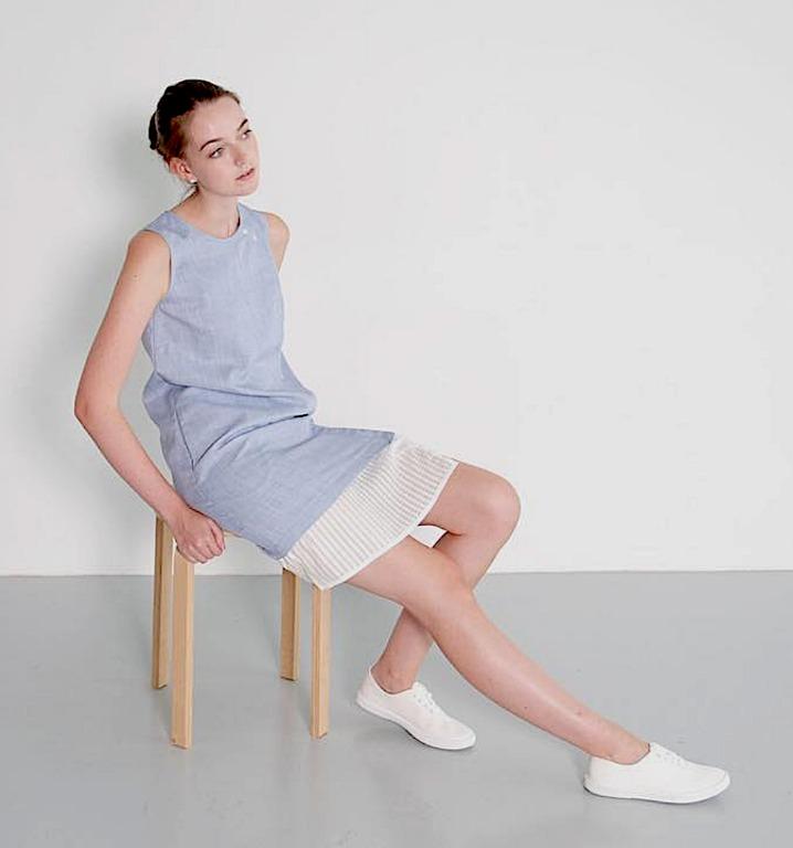 Lucille embroidered shift dress top