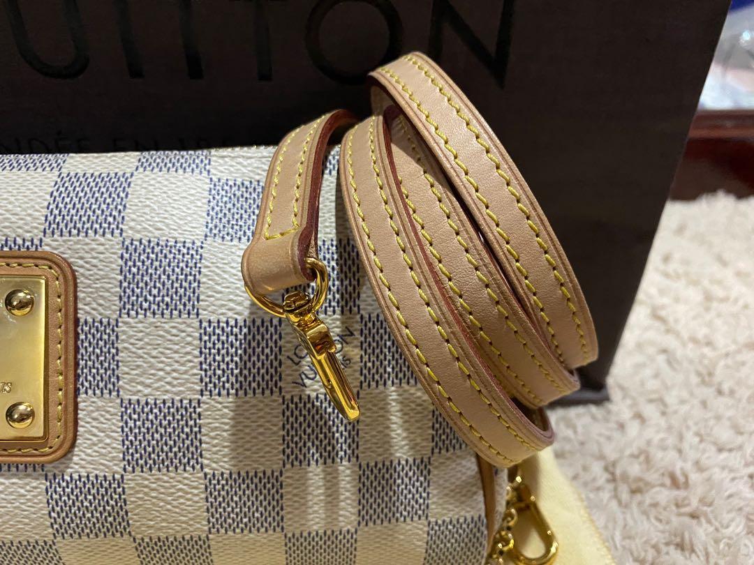 AUTHENTIC Louis Vuitton Eva Clutch Damier Azur PREOWNED (WBA234) – Jj's  Closet, LLC