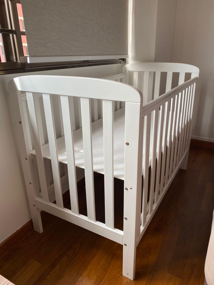 7in1 Convertible Baby Cot with drop gate, Babies & Kids, Baby Nursery