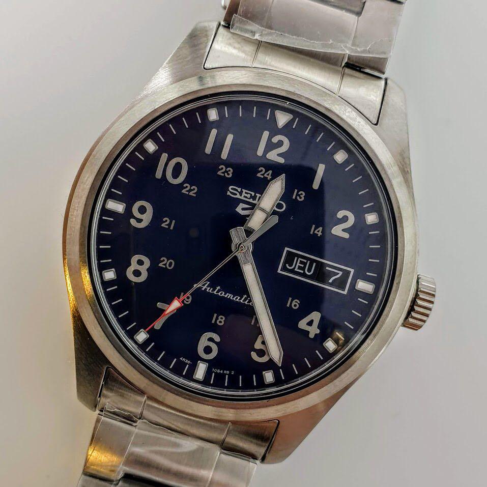 BNIB SEIKO 5 SPORTS SRPG29K1 SRPG29K SRPG29 BLUE DIAL STAINLESS