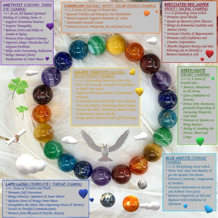 Rainbow chakra bracelet new arrivals