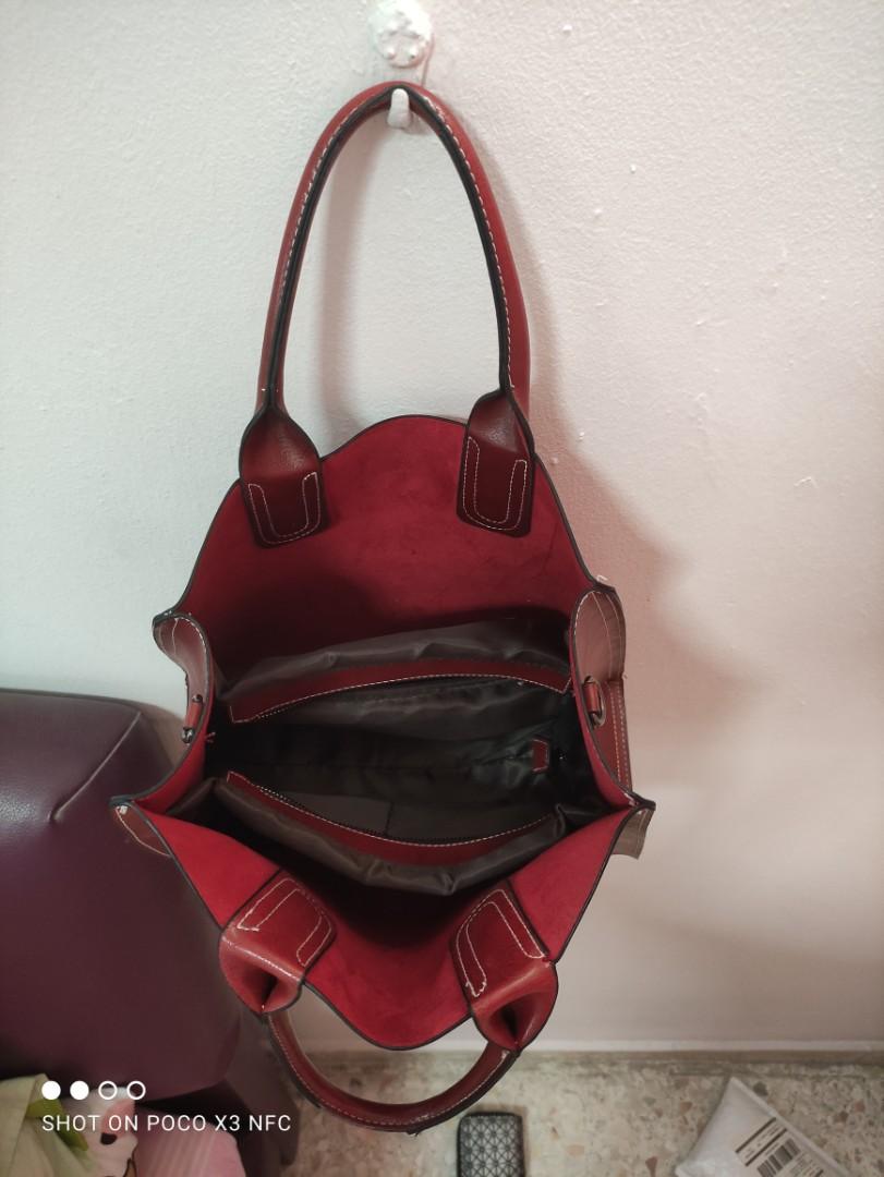 Cheap red outlet bag