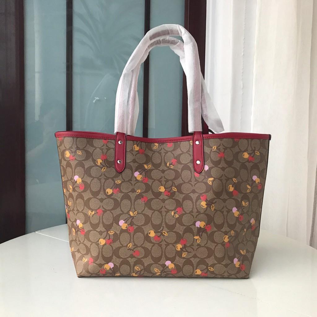 Coach cherry best sale tote