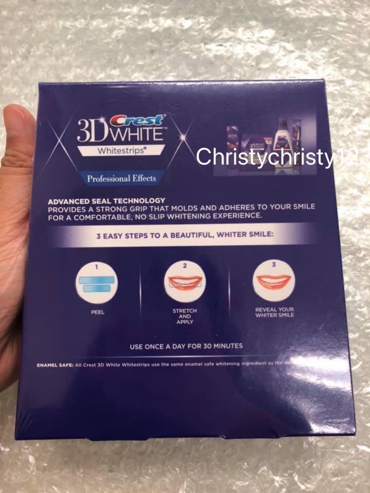 大盒40片) ~Crest 3D White 專業型深層美白牙貼(Crest 3D White Strips