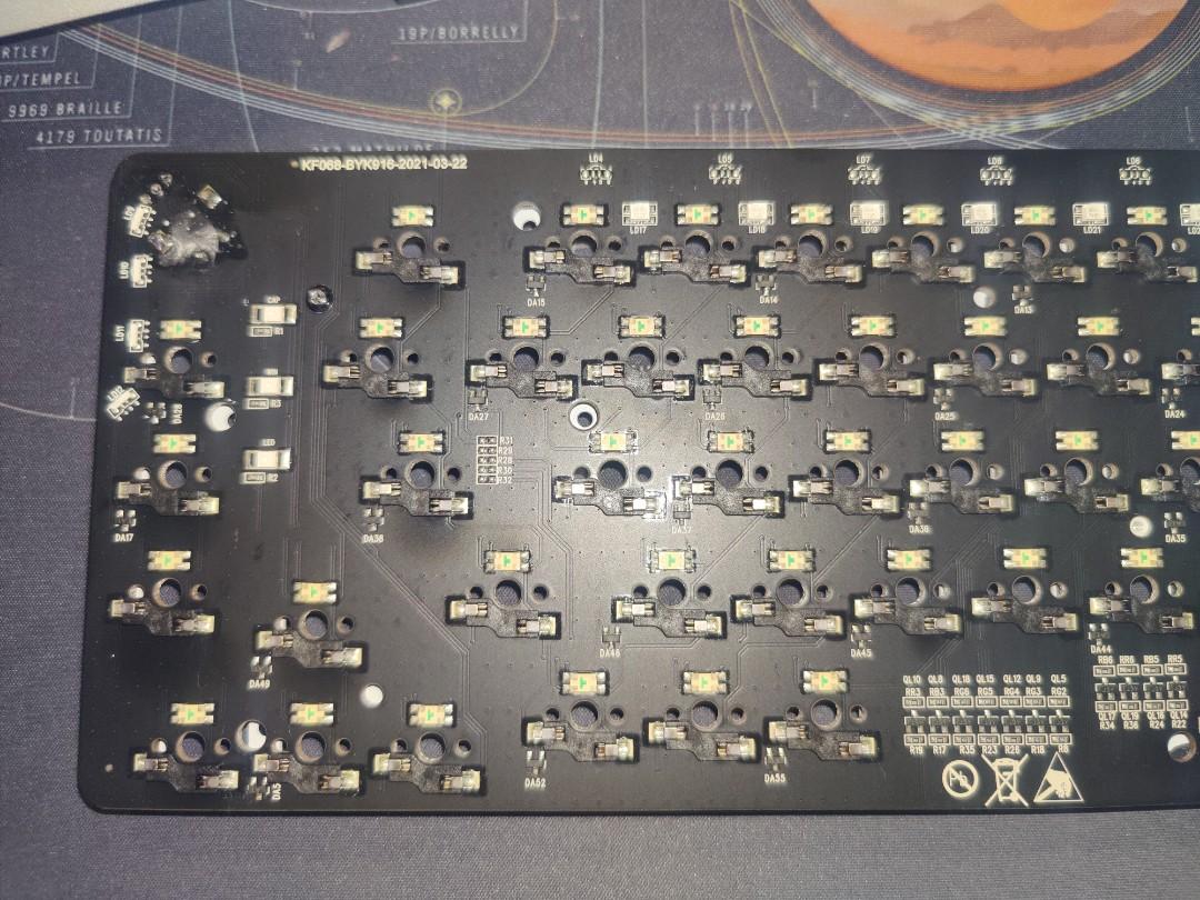 [Faulty] TM680 65% Mechanical keyboard kit with rotary knob in white ...