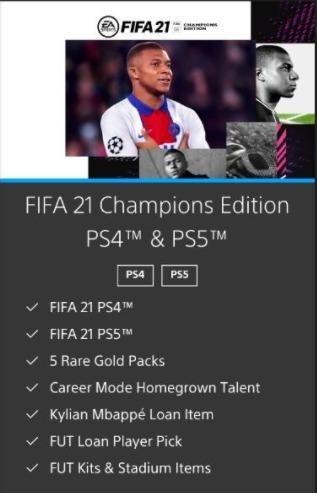 Sony FIFA21 Champions Edition PS4 Game Multicolor