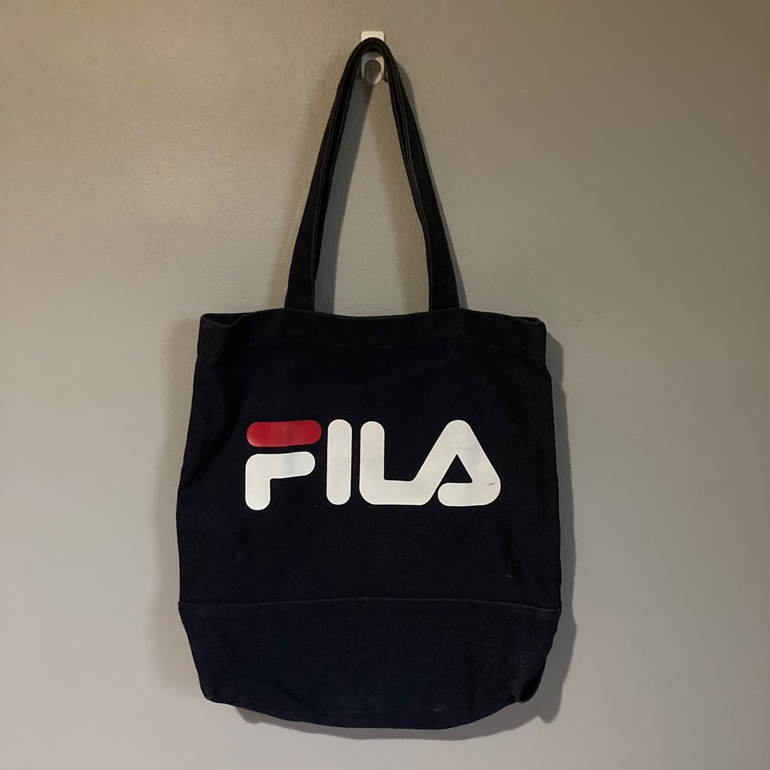 Fila Canvas Tote Bag Women s Fashion Bags Wallets Tote Bags on Carousell