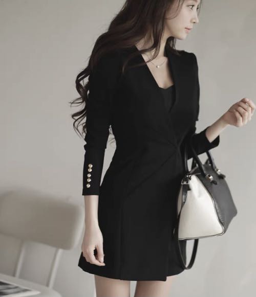 Formal Black Office Dress, Women's Fashion, Dresses & Sets, Dresses on ...