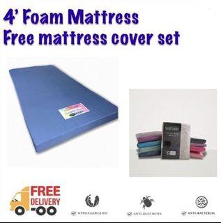 FREE DELIVERY 4” Single Foam Mattress