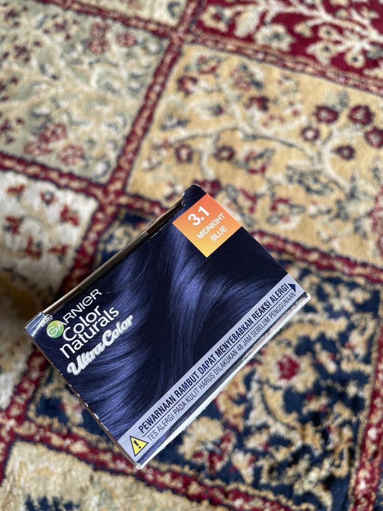 Garnier Hair Color Midnight Blue, Beauty & Personal Care, Hair on Carousell