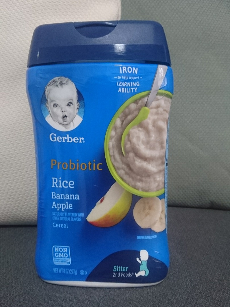 Gerber rice sales banana apple cereal