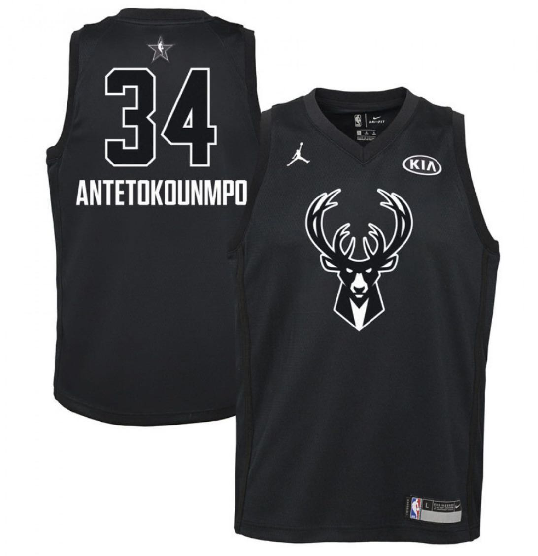 Authentic NBA Giannis Antetokounmpo Milwaukee Bucks Jersey #34, Men's  Fashion, Activewear on Carousell