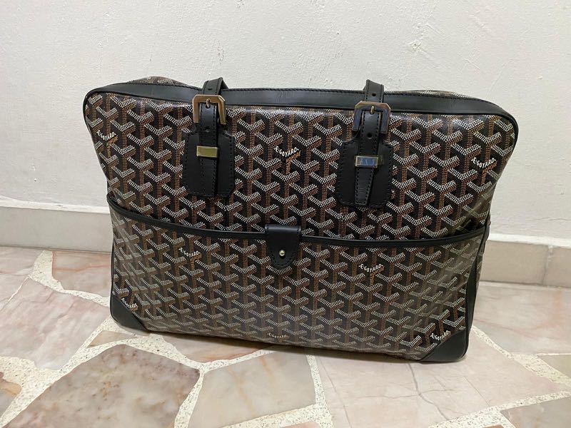 Goyard Goyardine Ambassade MM Briefcase - Black Briefcases, Bags - GOY26050