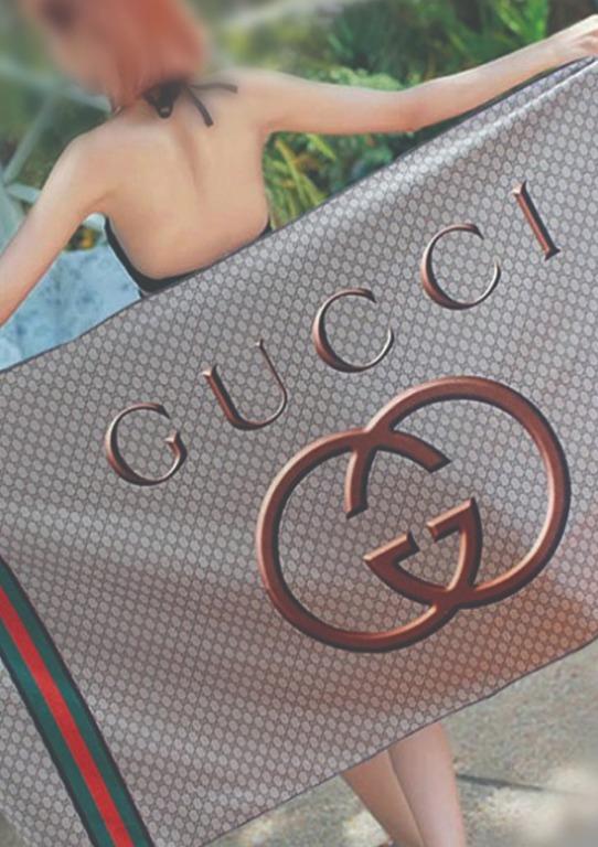 Gucci Bath Towel Large Furniture Home Living Bedding Towels on Carousell