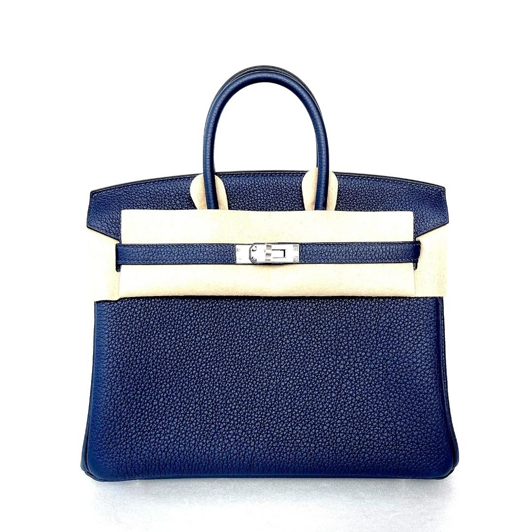 Tried once Hermes Birkin 25 Bleu Nuit Togo, Luxury, Bags & Wallets on  Carousell