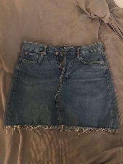 H&M Denim Miniskirt
