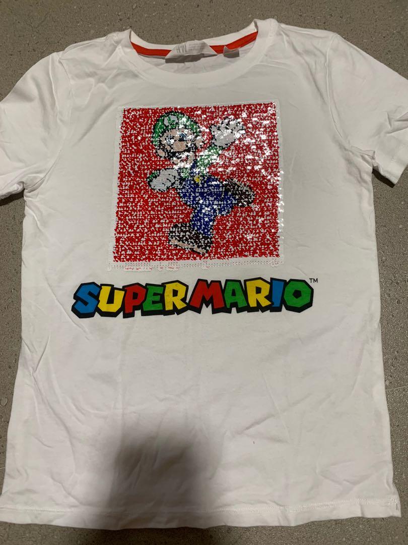 mario flip sequin shirt