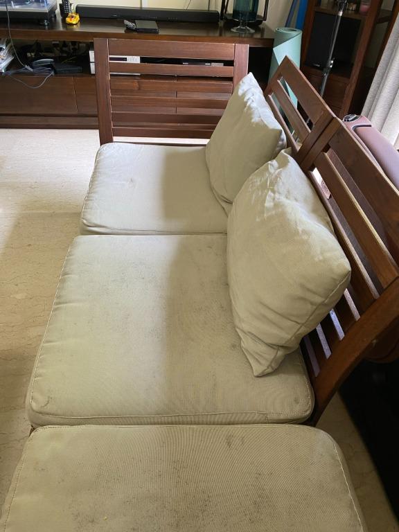 IKEA Applaro outdoor sofa with cushions, Furniture & Home Living