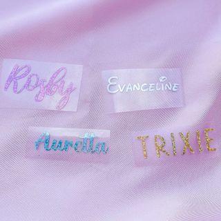 Iron on name sticker custom heat transfer vinyl Personalised