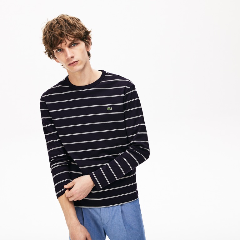 Lacoste striped long sleeve online