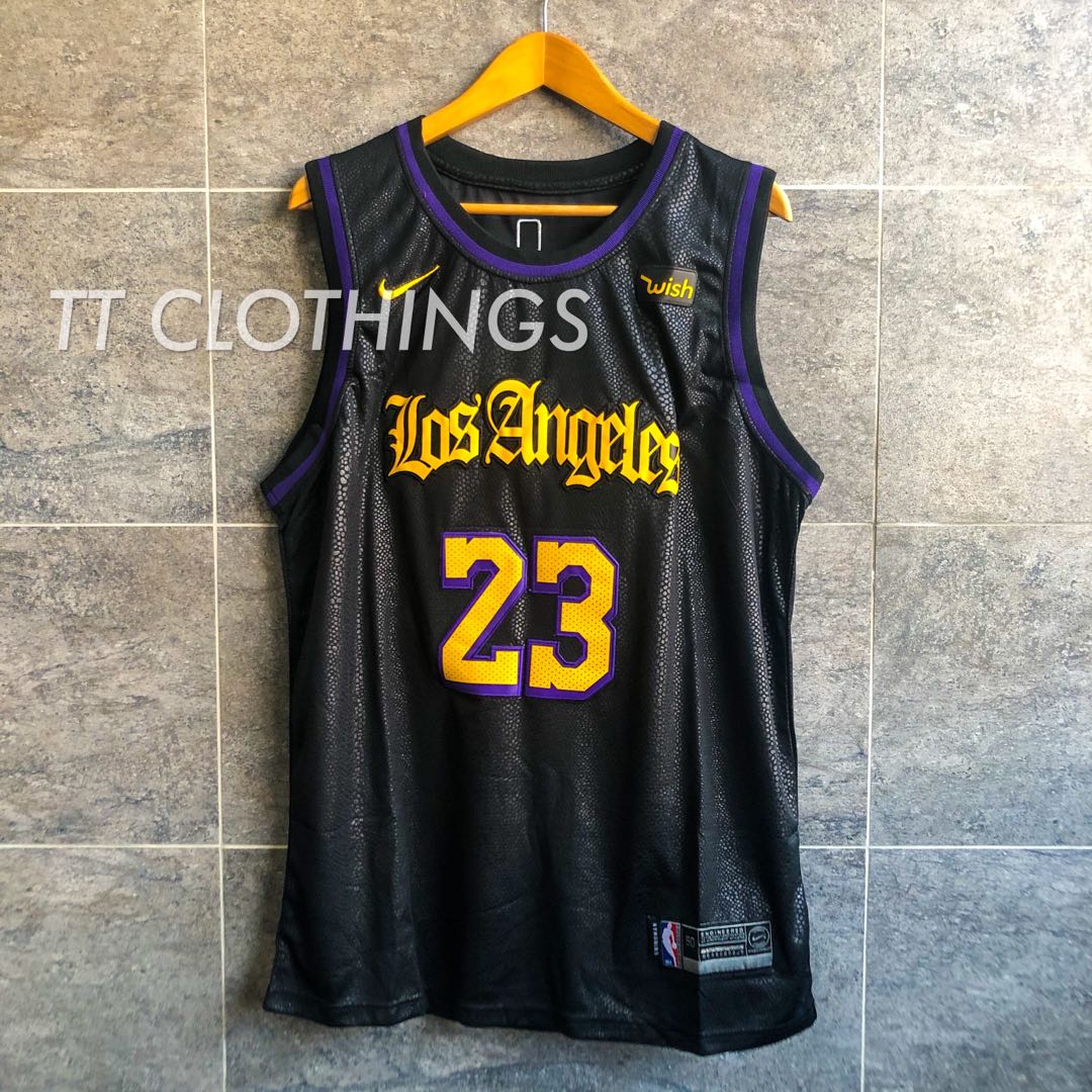 Nike Lakers LeBron James 'Black Mamba' DJ1433-011 Men Swingman Jersey Size  Small