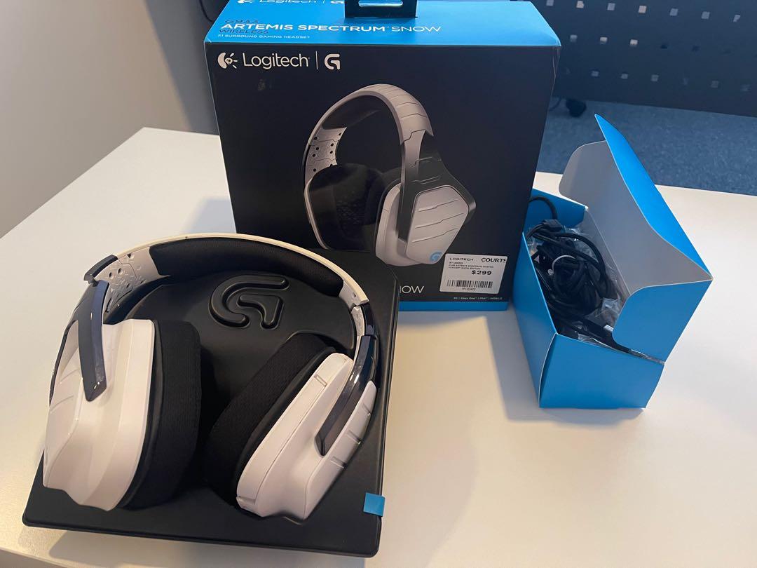G933 artemis spectrum snow wireless 7.1 gaming headset clearance