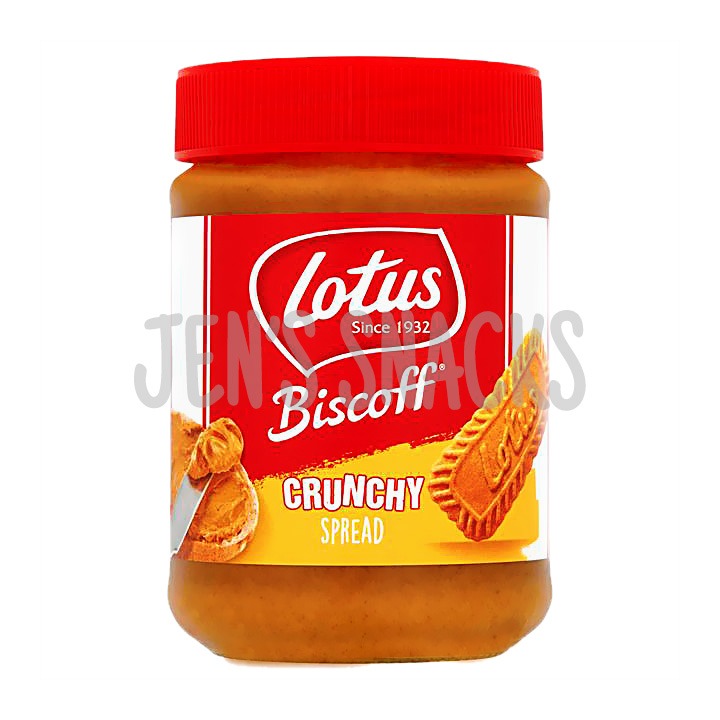 Lotus Biscoff Cookie Butter Spread (Smooth 400g or Crunchy 380g), Food