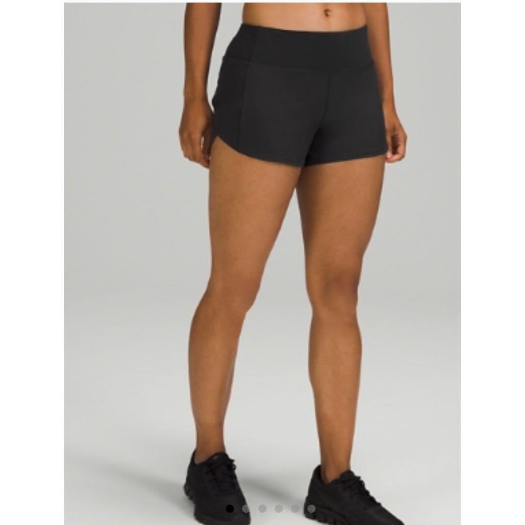 lululemon Speed Up Shorts: Lined Leopard Anchor Multi/Black - The