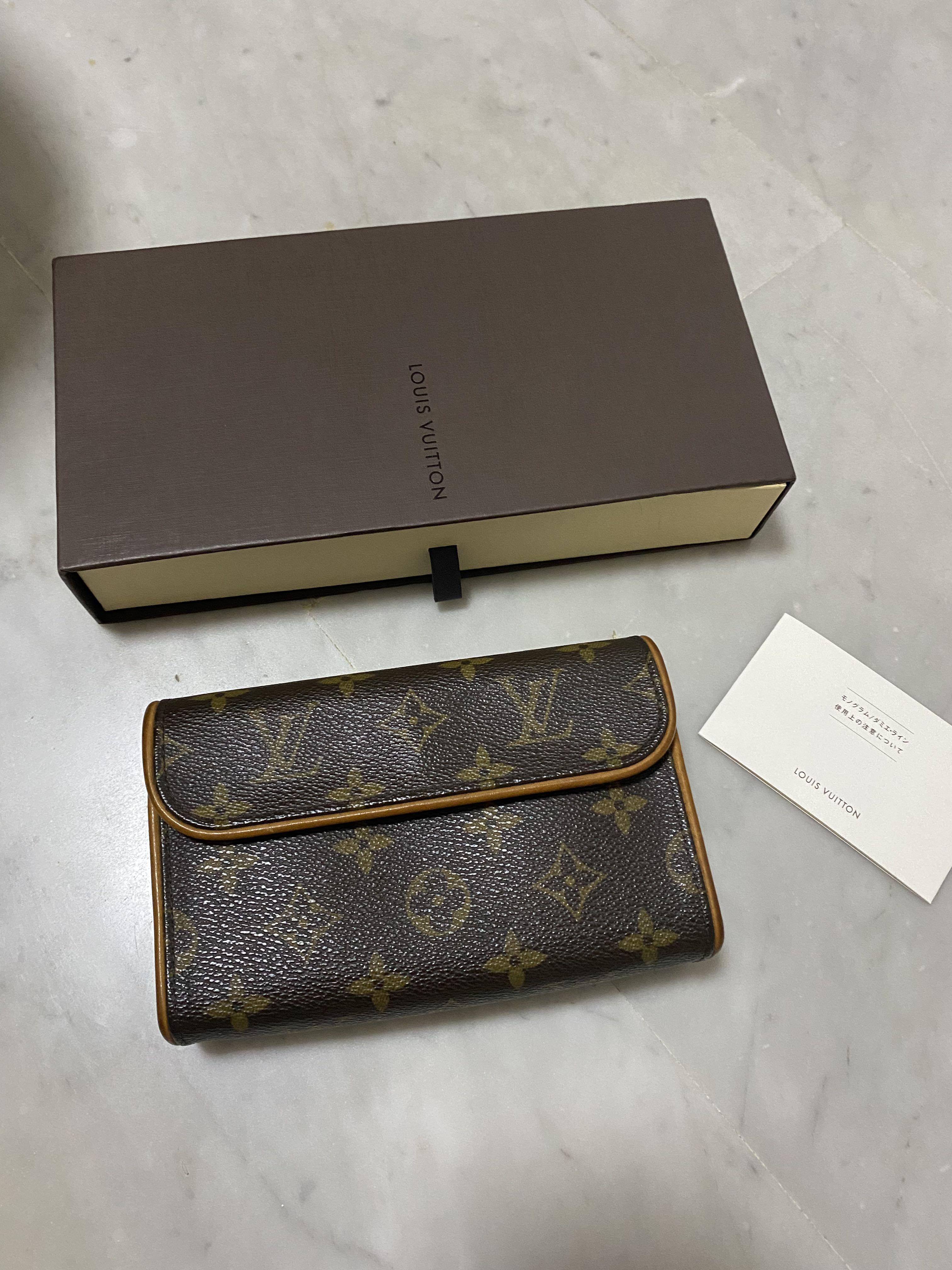 LV Monogram Pochette Florentine Waist Bag Belt XS, Women's Fashion