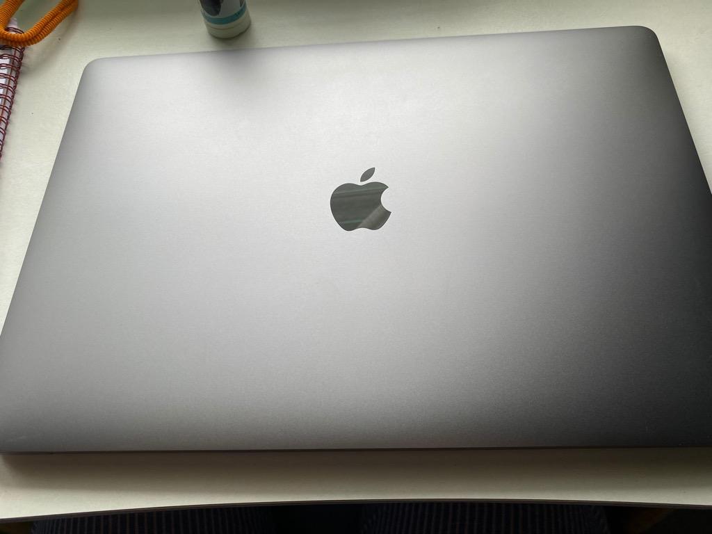Macbook Pro 2019 (15-inch) 256GB Space Grey Touchbar (Category: Laptops & Notebooks) located in Quezon City. Submitted by ghietech (Listing ID 1104364848, Image 1). Description: Macbook Pro 2019 (15-inch) 256GB Space Grey Touchbar Purchase Date: August 8, 2019 Complete box, manual with stickers, original charger and receipt. Issue: Discoloration and chipping. Check photos for reference. Apple Care + Covered: August 7, 2022 Storage: 256GB Processo
