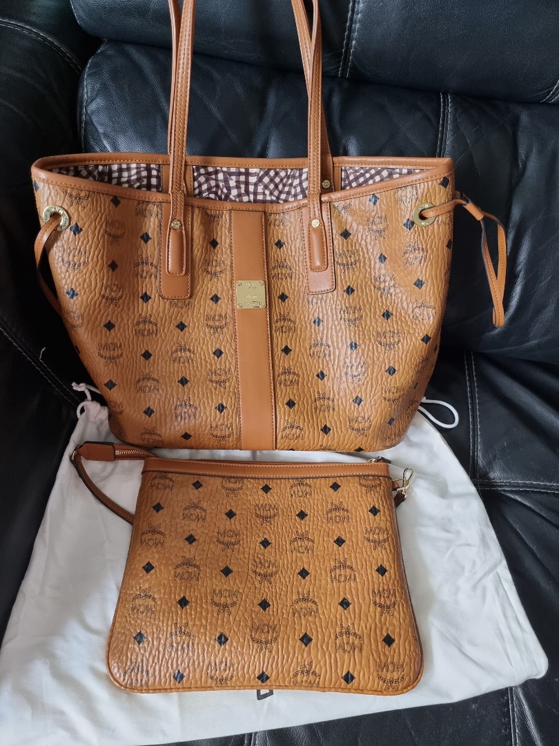 MCM Reversible Tote Bag Women s Fashion Bags Wallets Tote