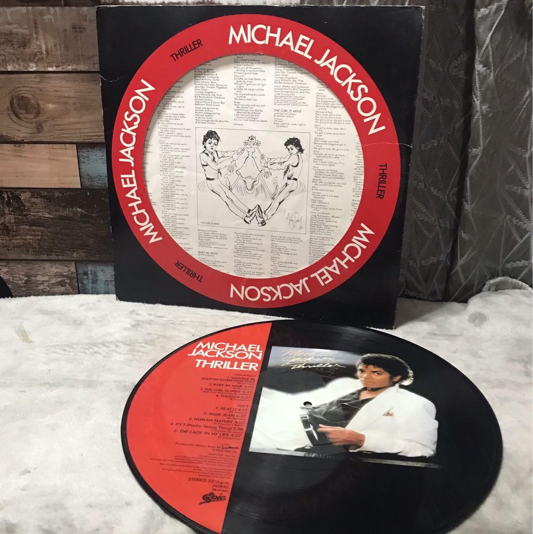Michael Jackson Pictured Disc THRILLER (Category: Vinyls) located in Manila. Submitted by racz03 (Listing ID 1104380615, Image 3). Description: Michael Jackson Pictured Disc THRILLER Tracklist includes Beat it & Billie Jean In Nearmint Condition japan Pressed .